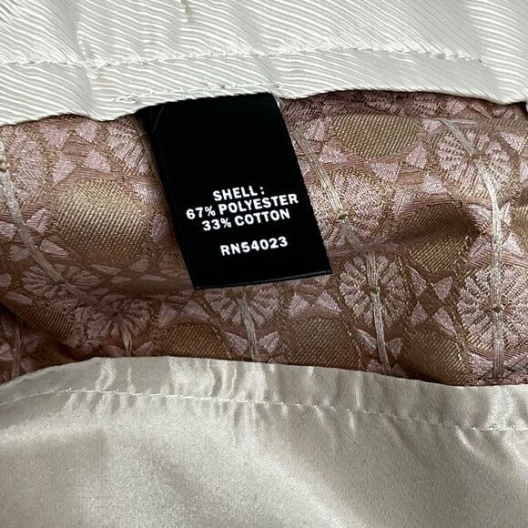 Banana Republic NWT pink metallic geometric print Hampton shorts size 6 - Picture 12 of 16